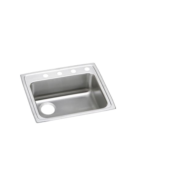 Lustertone Stainless Steel 25 X 21-1/4 X 6-1/2 Single Bowl Top Mount Ada Sink